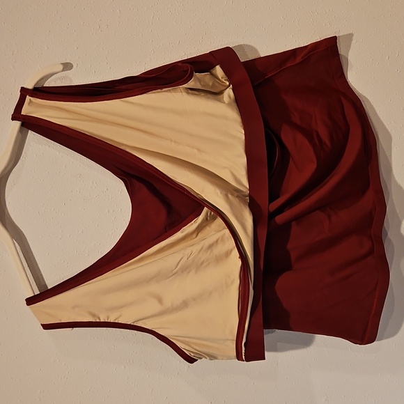 HONEY MARK SWIM SUGAR SKORT & BASIL WRAP SWIM TOP W BRA WOMEN Sz 4X 2 Piece NWT - Picture 10 of 12